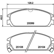 Mintex Front Brake Pad Set fits Acura Integra 1985-1990 1.5 1.6