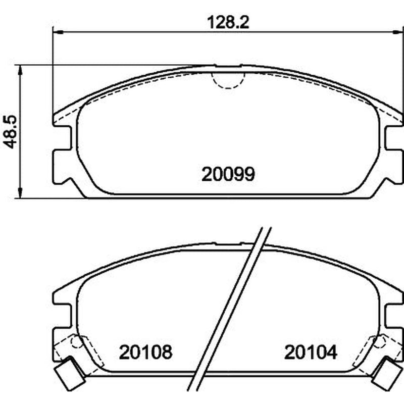 Mintex Front Brake Pad Set fits Acura Integra 1985-1990 1.5 1.6