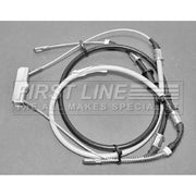 First Line Handbrake Cable Left Rear fits Opel Astra F 1991-1998 1.4 1.6 1.7 2.0