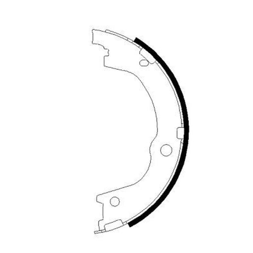 Mintex Parking Brake Shoe Set fits Hyundai H-1 2000-2007 2.4 2.5
