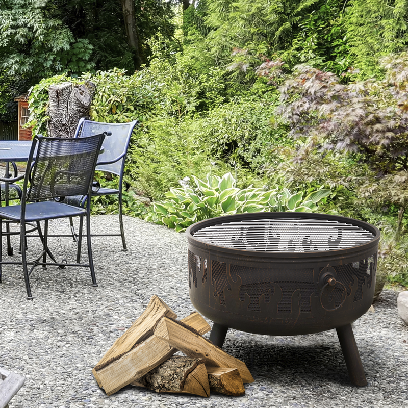 Dellonda Deluxe Outdoor Firepit Dellonda  - Dynamic Drive