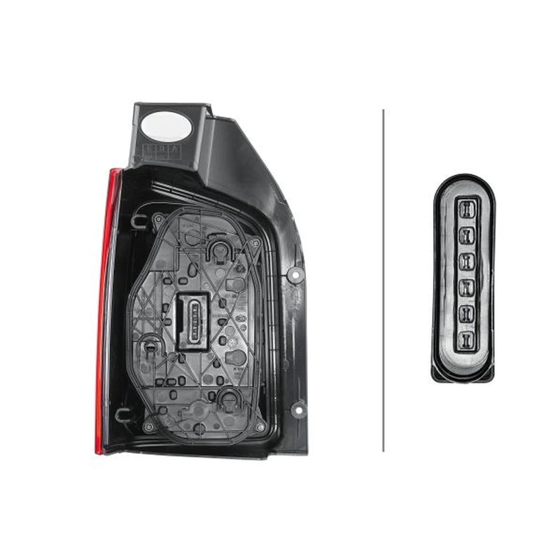 Hella Tail Light / Lamp W5W Right fits VW Transporter 2015-2024 2.0