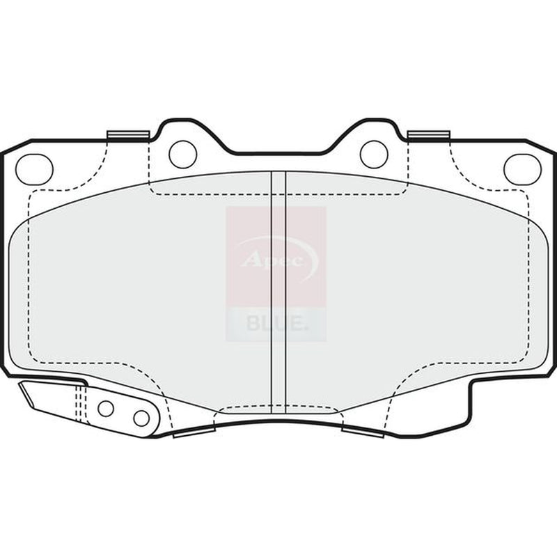 Apec Front Brake Pad Set fits Toyota Hilux Vigo VII Pickup 2004-2015 2.5 3.0