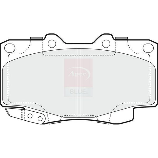 Apec Front Brake Pad Set fits Toyota Hilux Vigo VII Pickup 2004-2015 2.5 3.0