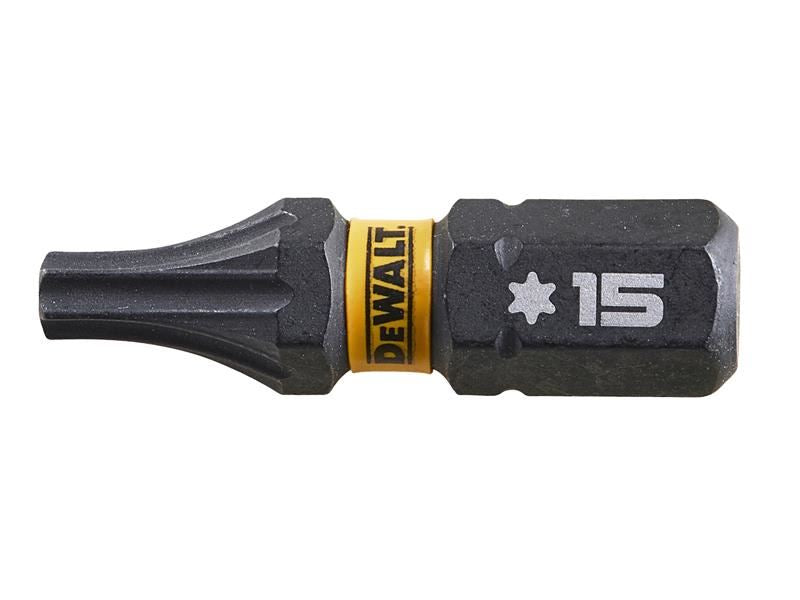 DeWALT Power Tools EXTREME FlexTORQ Bits T15 x 25mm (Pack 5) DeWALT Power Tools - Town Tools