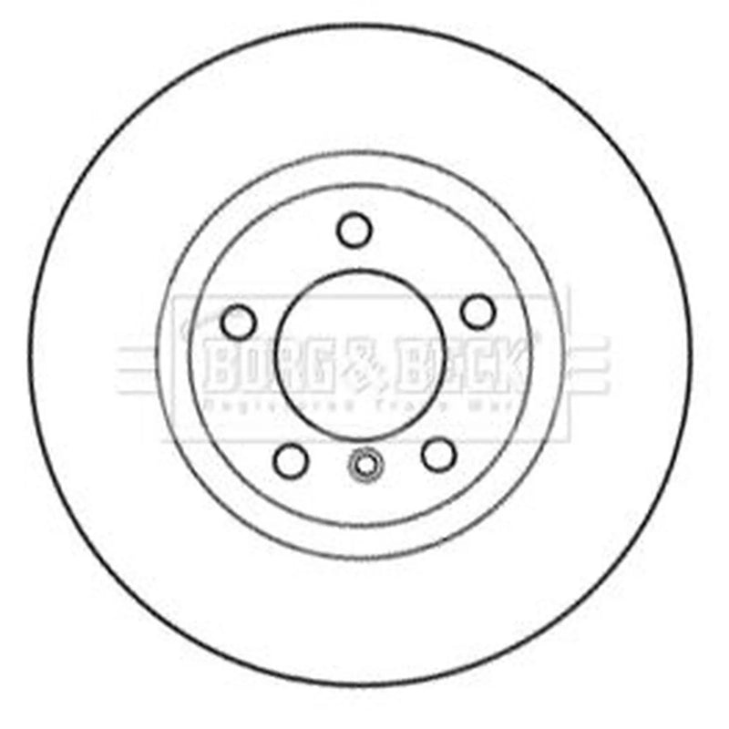 Borg & Beck 2 x Vented Front Brake Discs BBD6033S