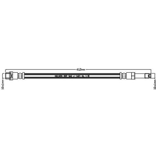 Juratek Brake Hydraulic Hose Line Right JBH1085