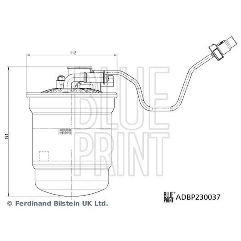 Blue Print Fuel Filter Element fits Ford Focus IV 2018-2025 1.5 2.0