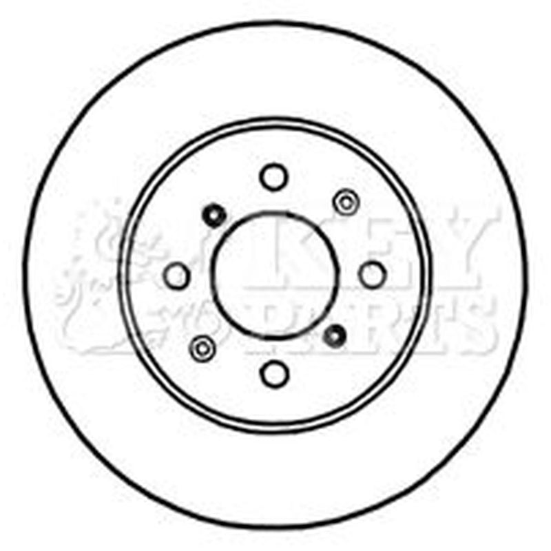 Key Parts 2 x Vented Front Brake Discs KBD4716-x2