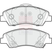 Apec Front Brake Pad Set fits Hyundai I10 II 2013-2019 1.0 1.2