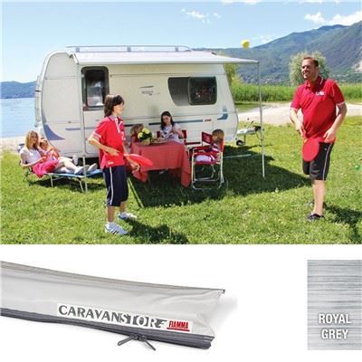 Fiamma CaravanStore 225 Lightweight Awning Royal Grey Fabric Caravan 06760A01R Fiamma  - Dynamic Drive