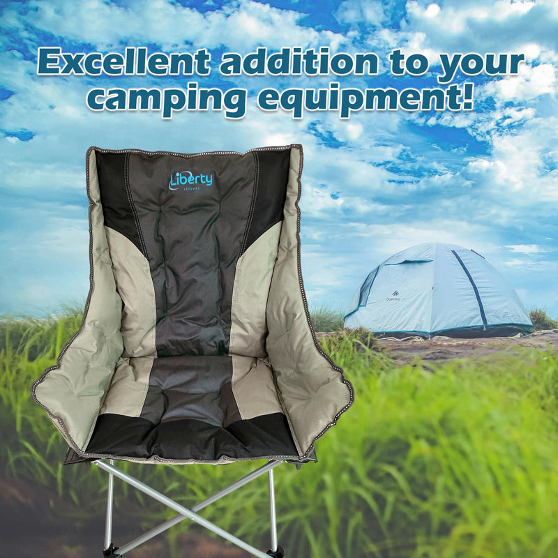 Liberty Grey Comfort Camping Chair MDS1203 Liberty Leisure UK - Dynamic Drive