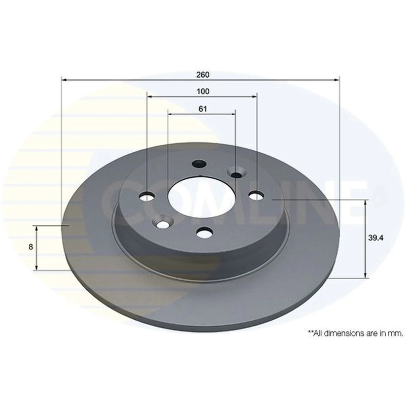 Comline Front & Rear Brake Discs & Pads fits Renault Clio V 2019 on 1.0