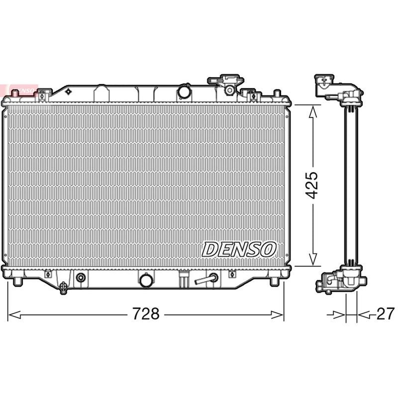 Denso Engine Radiator fits Mazda CX-5 2012-2017 2.2