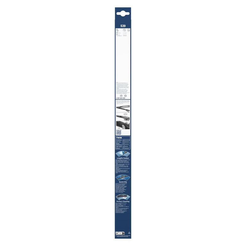 Bosch Eco Front Wiper Blade Set 650mm + 550mm — 539 fits Alpina B10 1996-2004