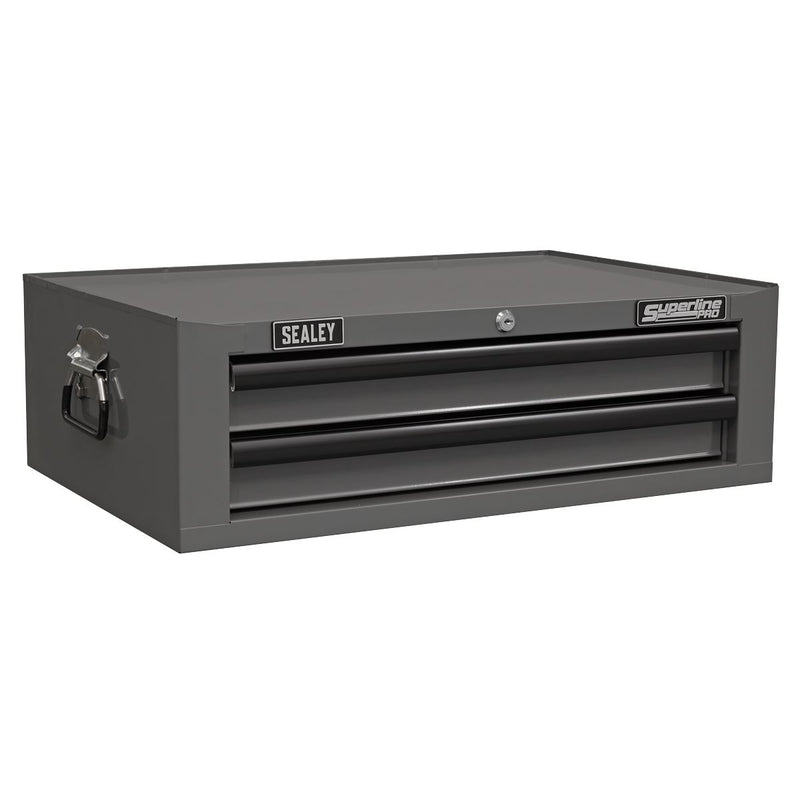 Superline PRO Topchest Mid-Box Tool Chest & Rollcab Combination 14 Drawer Grey Superline Pro - Dynamic Drive