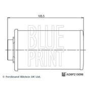 Blue Print Automatic Transmission Hydraulic Filter fits BMW 1 2007-2013
