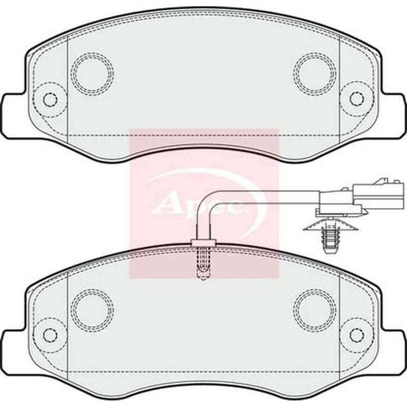 Apec Rear Brake Pad Set fits Nissan Interstar 2021-2024