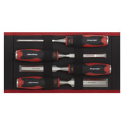 Sealey Hammer-Thru Wood Chisel 4pc Set AK9239 Sealey - Dynamic Drive