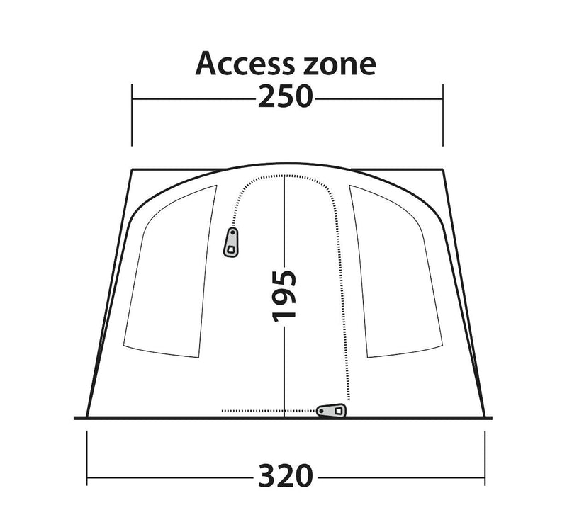Outwell Fresno Driveaway Awning Grey Outwell - Dynamic Drive