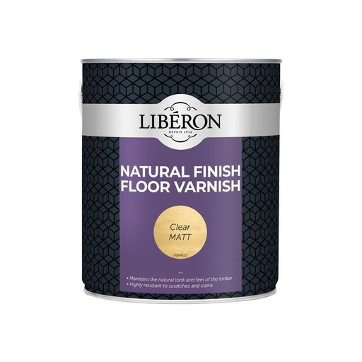 Liberon Natural Finish Floor Varnish Clear Matt 2.5 litre Liberon - Dynamic Drive