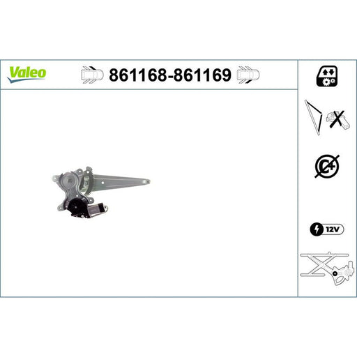 Valeo Electric Window Regulator Lifter Left Front 861168