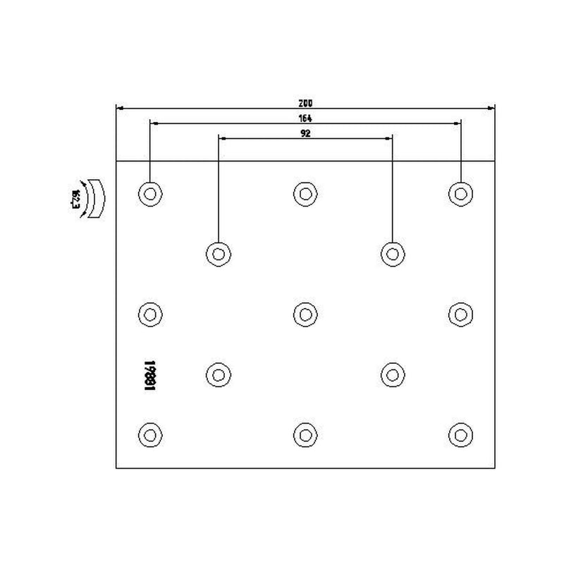 DON Don Cv Brake Lining Set fits Pegaso Troner 1987-1993