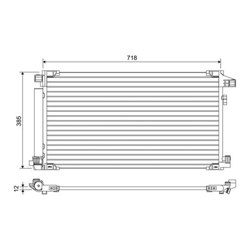 Valeo Air Conditioning Condenser 822658