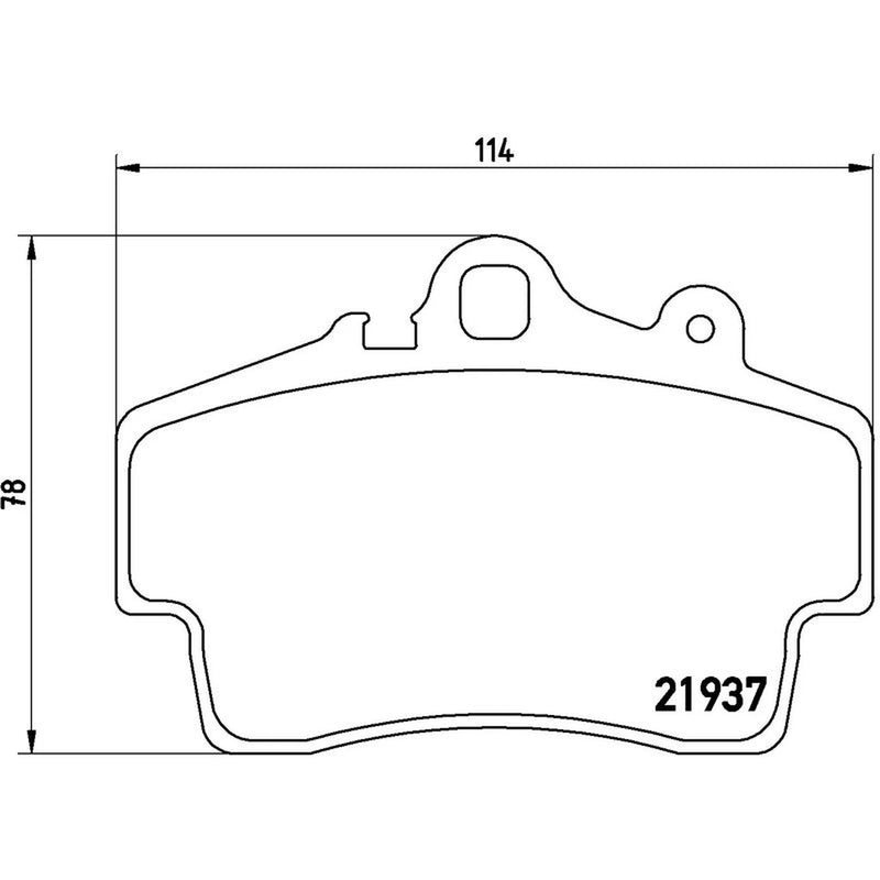 Brembo Front & Rear Pads fits Porsche Boxster 1996-2004 2.5 2.7