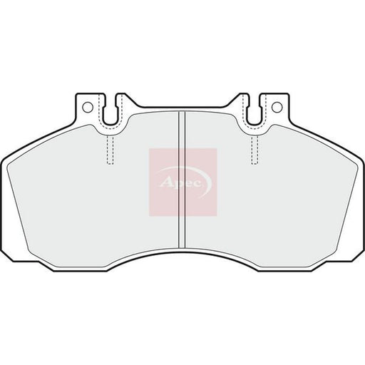 Apec Front Brake Pad Set fits Mercedes-Benz Sprinter 5-T Platform 2001-2006