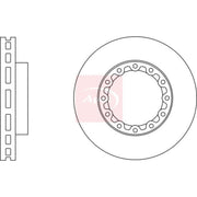 Apec 2 x Vented Brake Discs