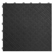 Sealey Polypropylene Floor Tile 400 x 400mm Black Treadplate Pack of 9 FT3B Sealey - Dynamic Drive