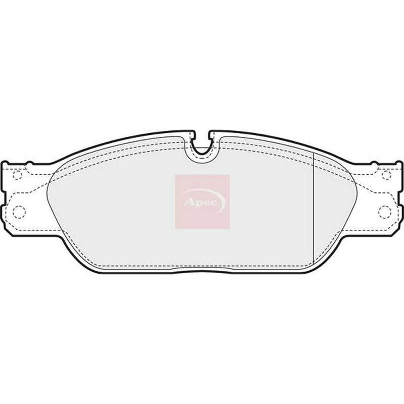 Apec Front Brake Pad Set fits Jaguar Xj 2003-2009 3.0 3.6 4.2