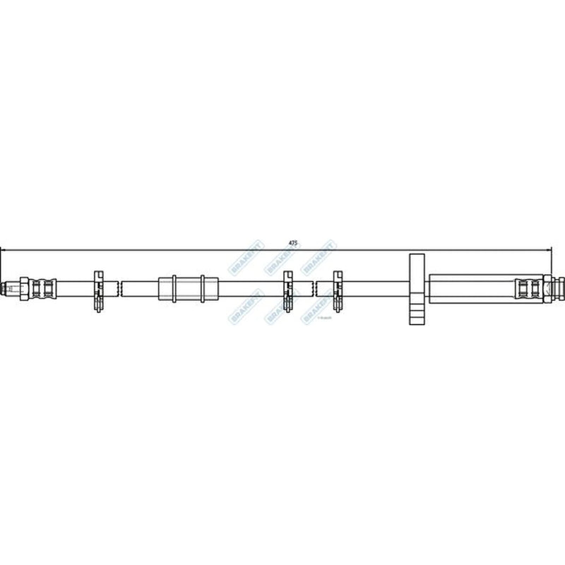 Apec Brake Hydraulic Hose Line Upper BHO4118