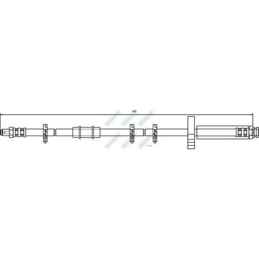Apec Brake Hydraulic Hose Line Front fits Citroën Relay I 1994-2002 1.9 2.5 2.8