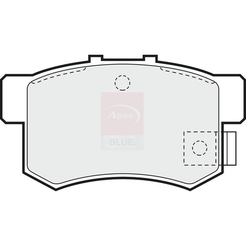 Apec Rear Brake Solid Discs & Pads fits Honda Civic VIII 2006-2012 1.3