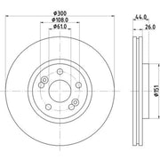 Mintex Front Brake Discs & Pads fits Renault Scénic I 2000-2003 1.9 2.0
