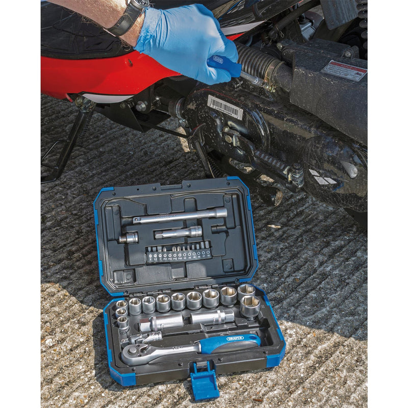 Draper Metric Socket Set, 3/8" Sq. Dr. (34 Piece) 89558 Draper - Dynamic Drive