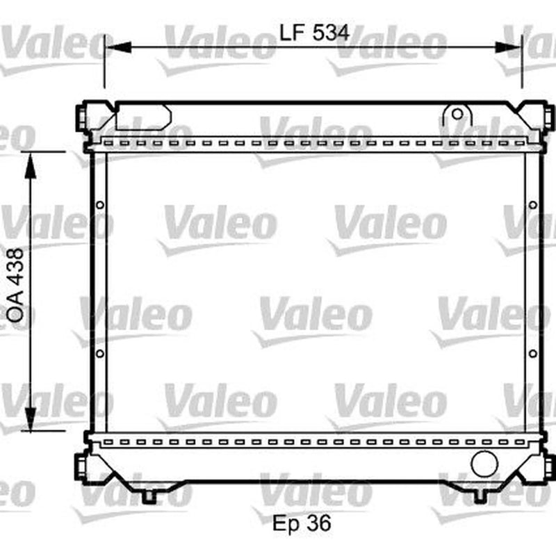 Valeo Engine Radiator 735074
