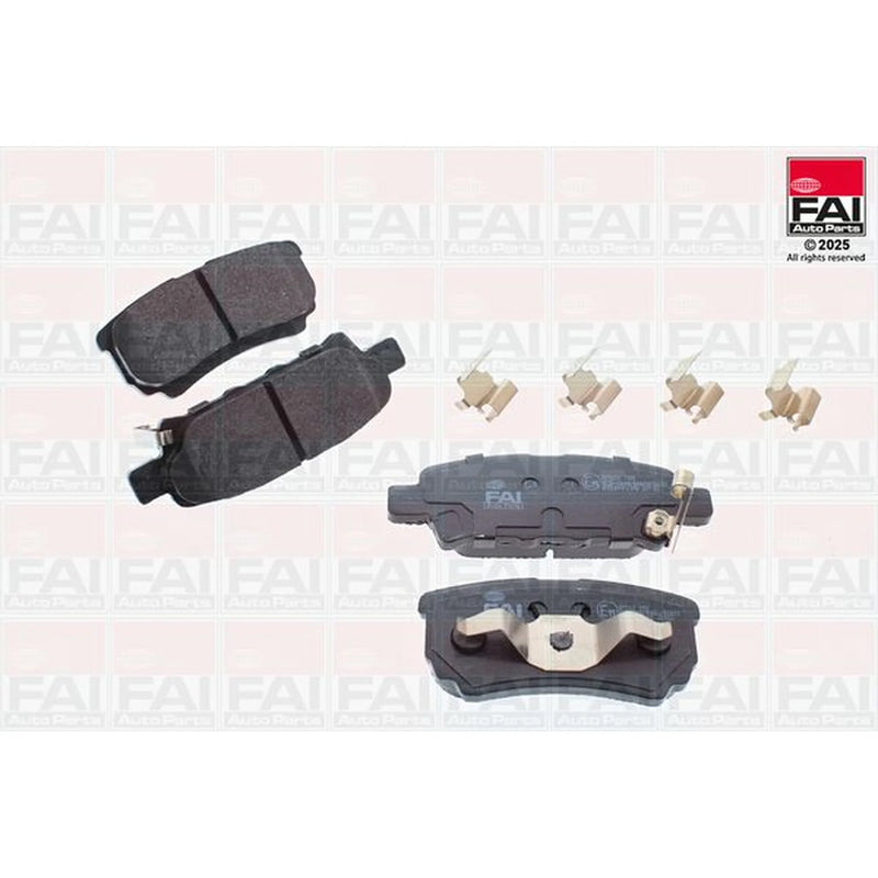 FAI Rear Brake Pad Set fits Chrysler Sebring 2007-2010 2.0 2.7