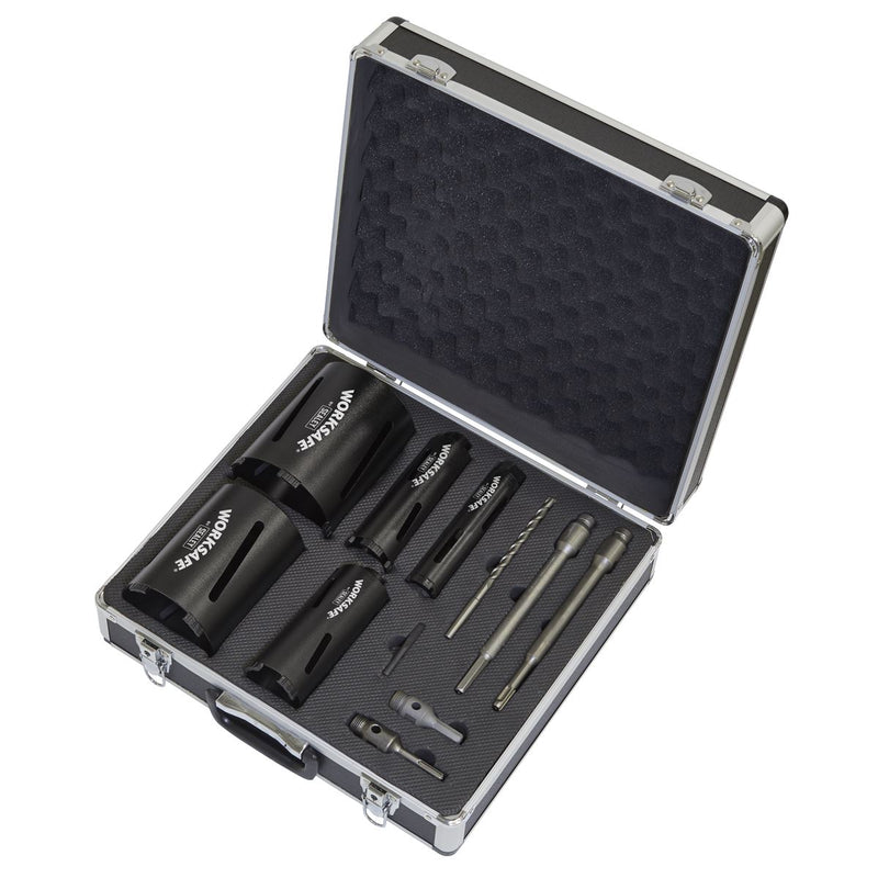 Sealey Diamond 5 Core Kit (ï38 52 65 117 127mm Cores with Adaptors) WDCKIT5 Sealey - Dynamic Drive