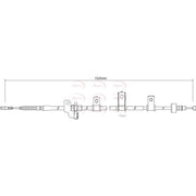 Apec Handbrake Cable Right Rear CAB1254