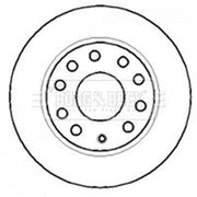 Borg & Beck Front & Rear Brake Discs & Pads fits VW Golf VI 2013-2016 2.0