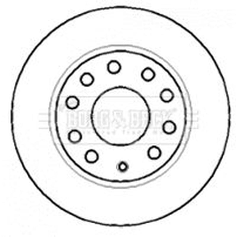 Borg & Beck Front & Rear Brake Discs & Pads fits VW Golf VI 2013-2016 2.0