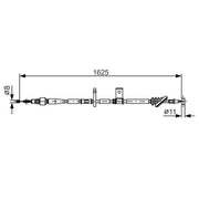 Bosch Handbrake Cable Right Rear fits Suzuki Grand Vitara I 1998-2005 2.0 2.5
