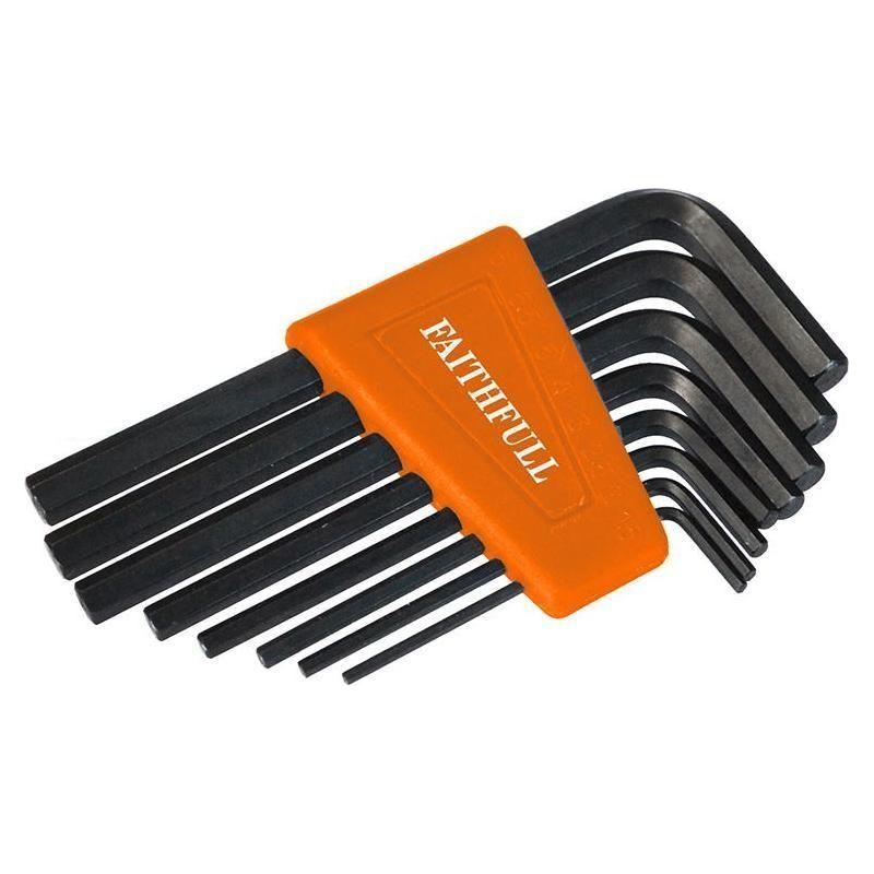 Faithfull Metric Short Arm Hexagon Key Set, 8 Piece Faithfull - NN4 Online