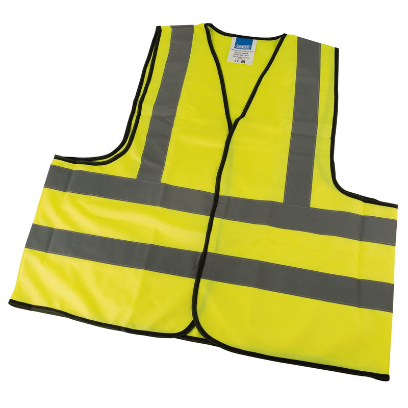Draper High Visibility Traffic Waistcoat to EN471 Class 2L, Extra Large 73742 Draper - Dynamic Drive