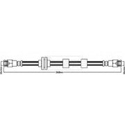 Borg & Beck Brake Hydraulic Hose Line Rear Right BBH7963