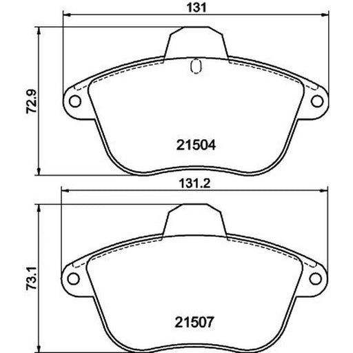 Mintex Front Brake Pad Set fits Citroën Xm 1989-2000 2.0 2.1 2.5 3.0