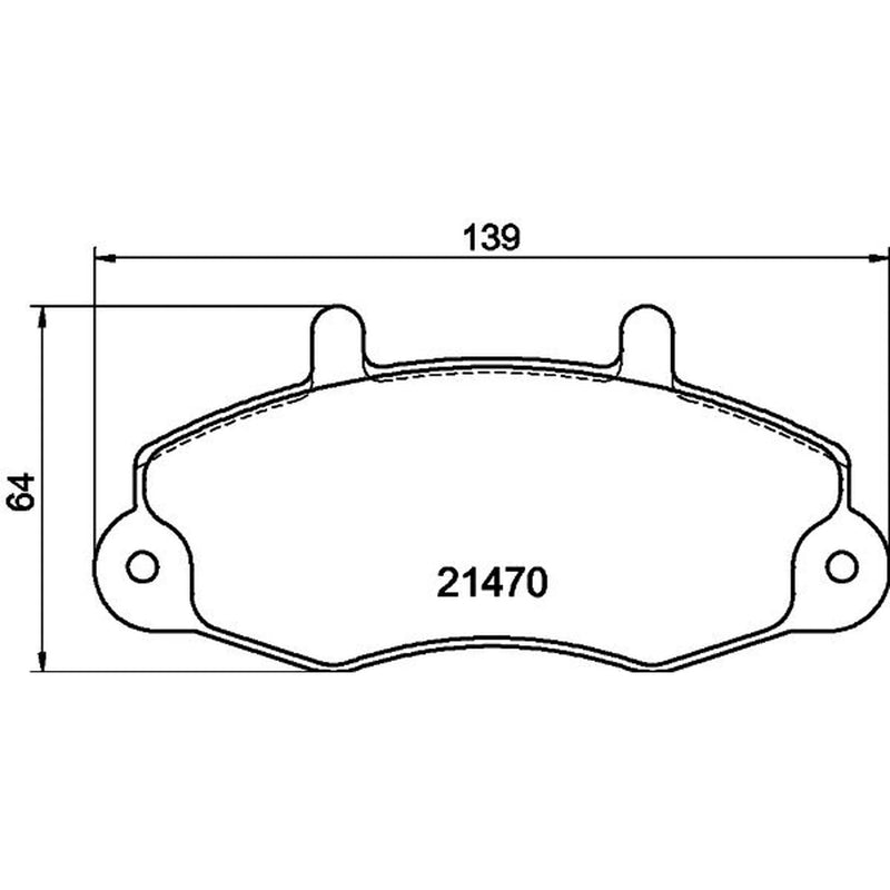 DON Front Brake Pad Set fits Ford Transit 1991-2000 2.0 2.5
